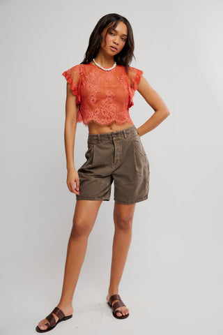 LUNAR ASH LACE TOP (Sunset) ONLINE EXCLUSIVE