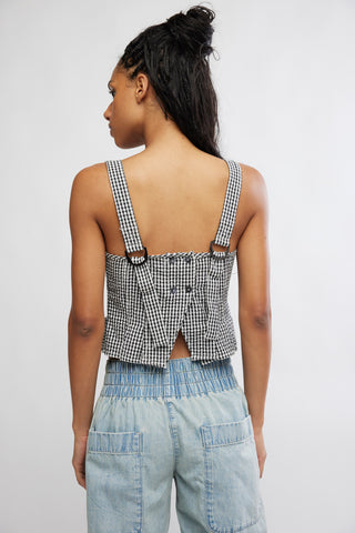 Sunfaded Top (Black and White Combo)