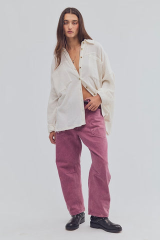 MINIMALIST MOXIE BOYFRIEND (Washed Berry)
