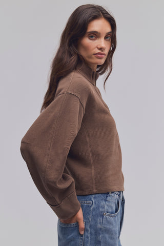 CELESTE QUARTERZIP (Teak)