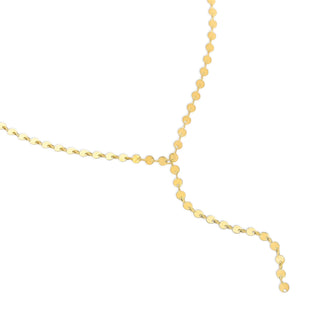 Flat Circle Y Necklace