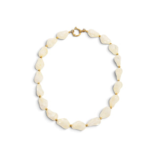 Baroque Pearl Beaded Necklace (Cream)