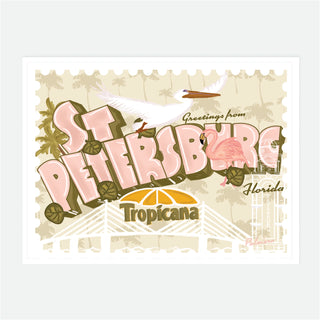 St Pete Art Print