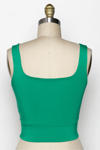 Thick Strap Modal Crop (Kelly Green)