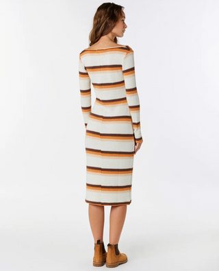 Sun Club Stripe Midi Dress (Multi)