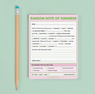 Random Note of Kindness Nifty Note Pad (Pastel Version)