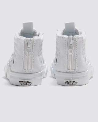 Toddler SK8- Hi Zip (White/White)