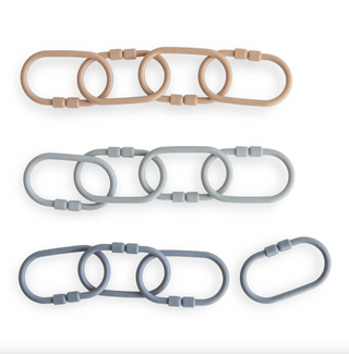 Chain Link Rings (Natural, Stone, Tradewinds)