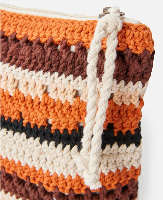 Ellis Crochet Clutch (Cinnamon)