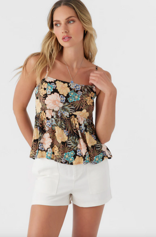 ASTORIA MACAW TROPICAL TANK TOP (BLK)