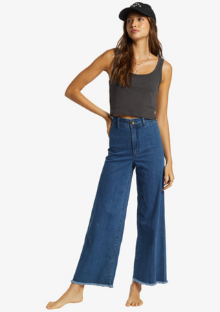 Free Fall Wide-Leg Jeans (BREW)