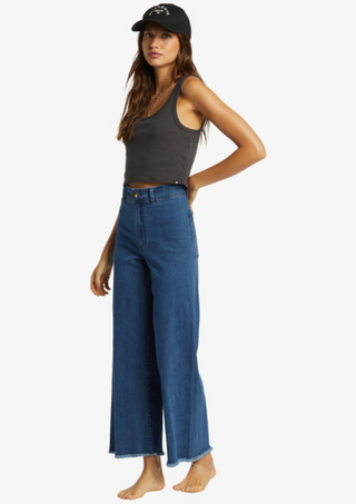 Free Fall Wide-Leg Jeans (BREW)