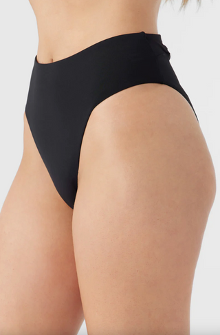 SALTWATER SOLIDS MAX HIGH WAIST FULL BOTTOMS (BLK)