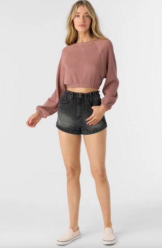 TOUR WAFFLE KNIT SLOUCHY TOP (BRL)