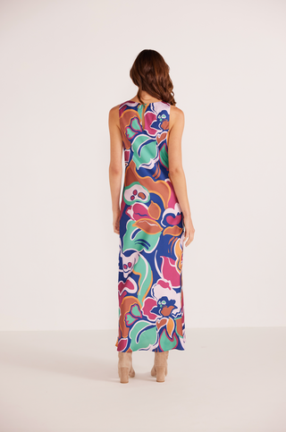 LOTTIE BIAS MIDI DRESS (Abstract)