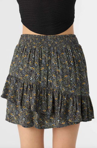 ELLA AVA DITSY TIERED MINI SKIRT (MUL)