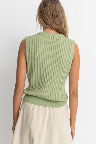 Shell Beach Sweater Vest (Sage)