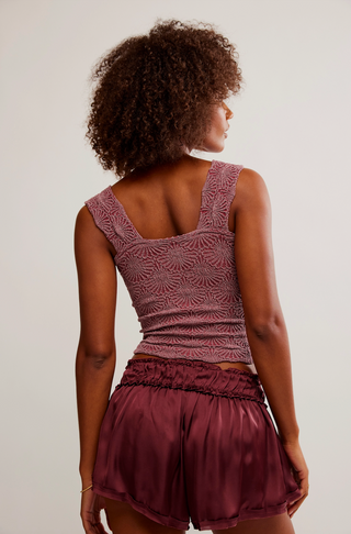 Love Letter Cami (Plum Red)