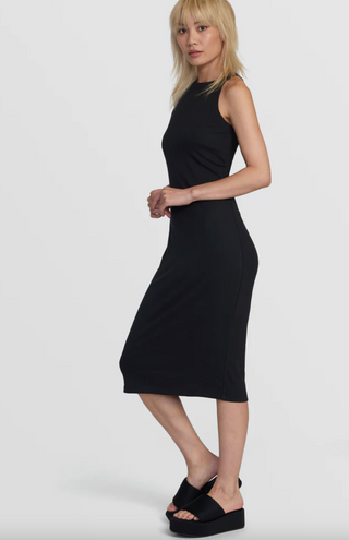 CARELESS MIDI DRESS (BLK)