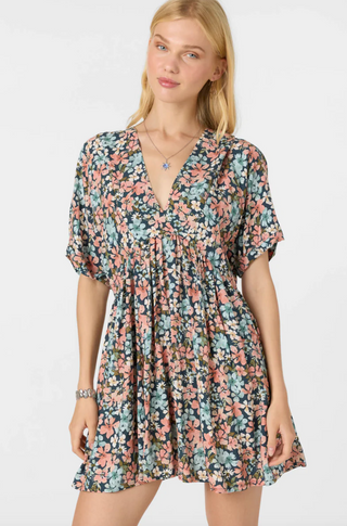 ROSEMARY TERRECE FLORAL SHORT DRESS (SLT)