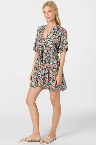 ROSEMARY TERRECE FLORAL SHORT DRESS (SLT)