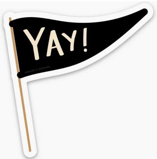 Yay! Flag Vinyl Sticker