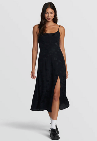 Invisible Man Midi Dress (black)