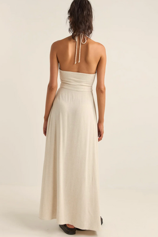 Santana Cut Out Maxi Dress (Oat)