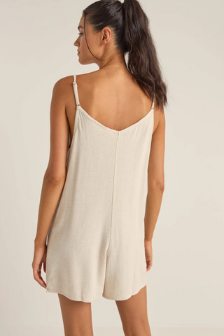 Essential Adjustable Romper (Oat)