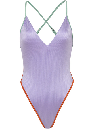 Lavander Wisteria Mae Classic One Piece