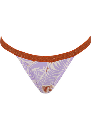 Wisteria Bloom Noah Regular Rise Single Strap Bikini Bottom