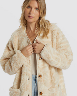 Fireside Cozy Buttoned Fleece Jacket (WDR0)