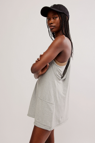 HOT SHOT MINI DRESS (Heather Grey)