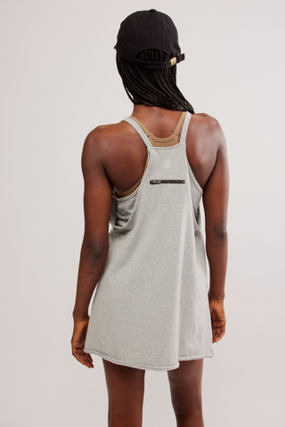 HOT SHOT MINI DRESS (Heather Grey)