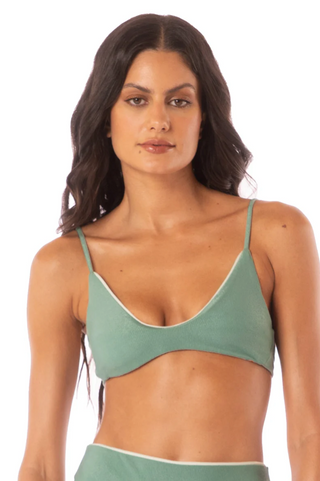 Shamrock Green Creta Classic Bralette Bikini Top