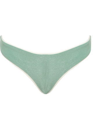 Shamrock Green Splendour Regular Rise Thin Side Bikini Bottom