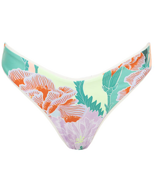 Shamrock Green Splendour Regular Rise Thin Side Bikini Bottom