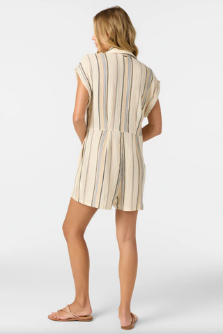 KAMILLA STRIPE ROMPER (IVR) ONLINE EXCLUSIVE