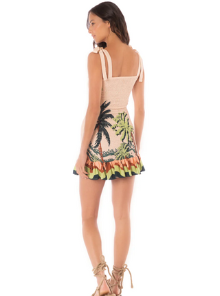 Palm Glow Lua Short Dress