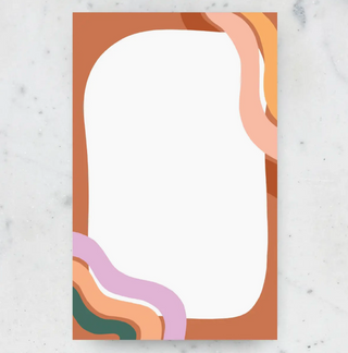 Wavy Papaya Notepad