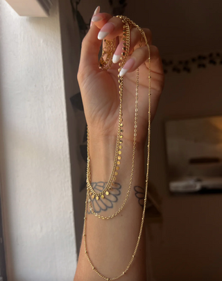 Small Disc Choker GOLD FILLED