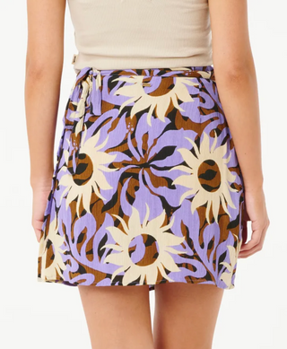 Sun Drenched Mini Wrap Skirt (Multi) ONLINE EXCLUSIVE