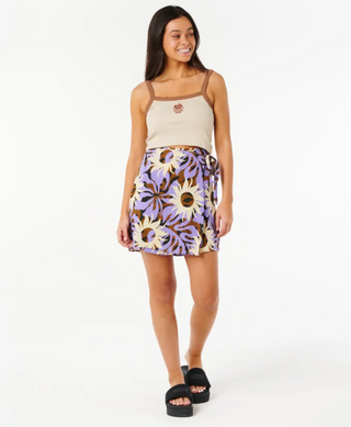 Sun Drenched Mini Wrap Skirt (Multi) ONLINE EXCLUSIVE