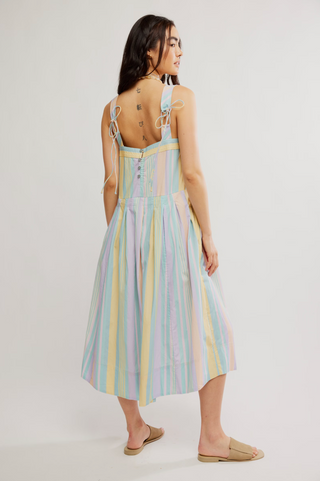 PRIMAVERA STRIPE MIDI (Pastel Combo) ONLINE EXCLUSIVE