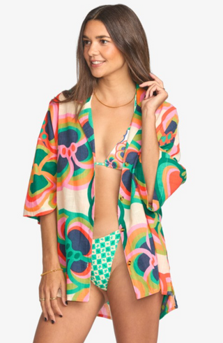 Mami Wata Beach Side - Button Down Shirt  (MUL)