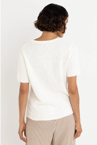Adele Short Sleeve Knit Cardigan (WHT)