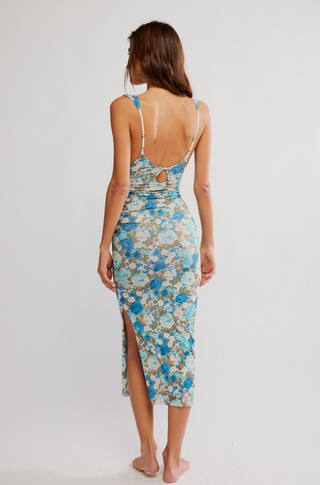 Long Live Mesh Midi Slip (Blue Combo)