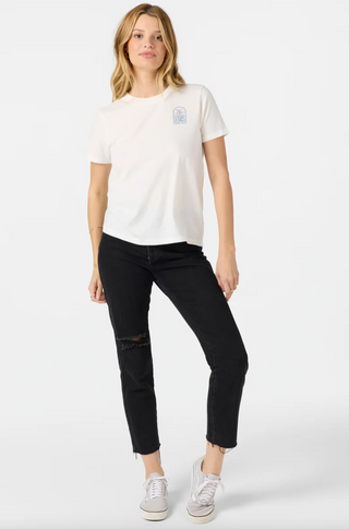 PALM TREE SHORE TEE (WWH)