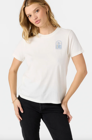 PALM TREE SHORE TEE (WWH)