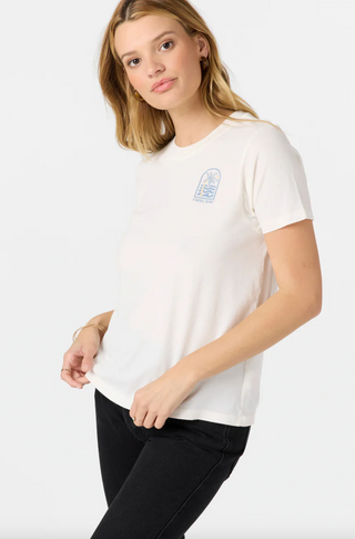 PALM TREE SHORE TEE (WWH)